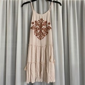 Forever 21 Pink Embroidered Dress